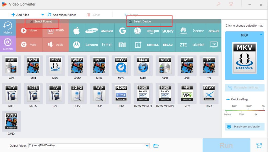 Transfer your video to 300+ formats and devices