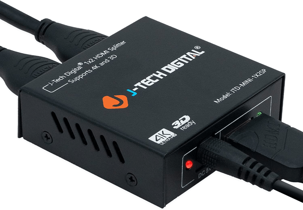 J-Tech Digital 1x2 HDMI Splitter